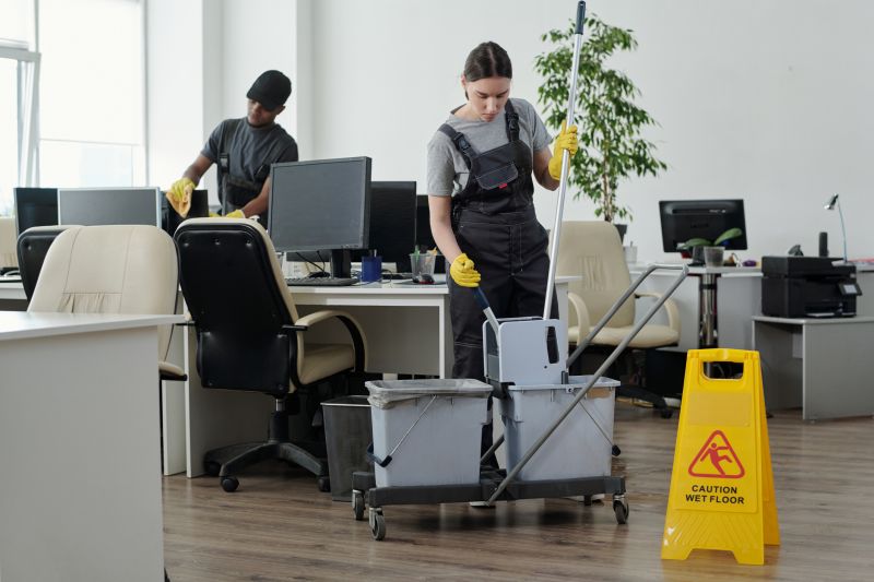 Local Janitorial Cleaning Service pros at work